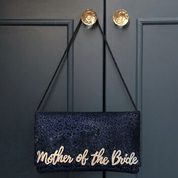 Navy Or Black Mother Of The Bride Or Groom Clutch, 4 of 7