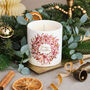 Christmas Wreath Luxury Christmas Candle, thumbnail 1 of 5