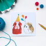 Sky And Cybil The Guinea Pigs Birthday Card, thumbnail 2 of 2