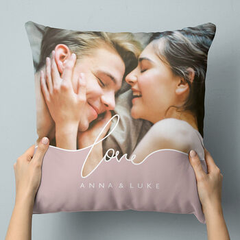 Personalised Love Photo Cushion, 3 of 7