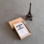 Pardon My French Sterling Silver Eiffel Tower Necklace – Playful Gift For Her, thumbnail 10 of 10