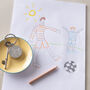 Personalised Childs Drawing Father's Day Keyring, thumbnail 8 of 8
