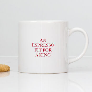 King's Coronation Pink Espresso Mini Mug, 2 of 4