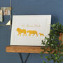 Personalised Lion Family Foil Print, thumbnail 1 of 5