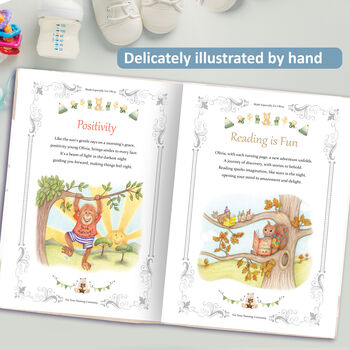 Naming Day Keepsake Gift Book Personalised For Baby, 8 of 10