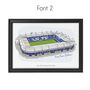 Personalised Leicester City Stadium Print, thumbnail 3 of 6