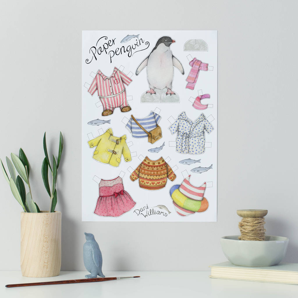 Image of Penguin Paper Doll
