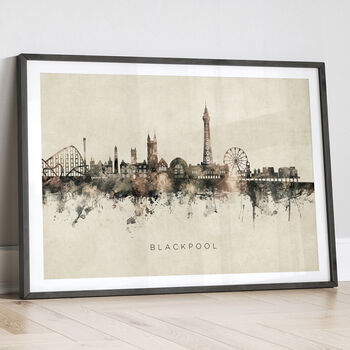 Blackpool Skyline Cityscape Art Print, 12 of 12