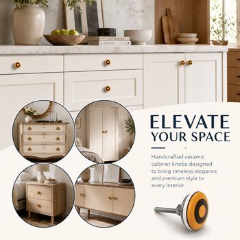 Minimalist Circle Ceramic Cabinet Knob, 4 of 9