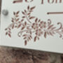Personalised Floral Design House Sign Acrylic, thumbnail 3 of 5