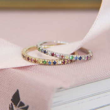 Rainbow Eternity Rings, 5 of 5