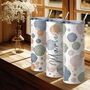 Spotted Pastel Watercolour Tumbler With Name, thumbnail 2 of 6