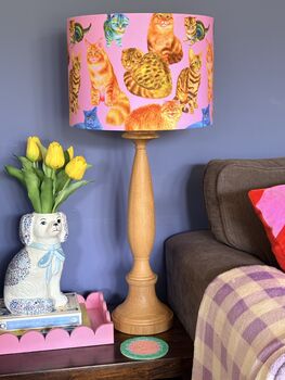 Crazy Cat Lady Designer Cats Lampshade, 3 of 10