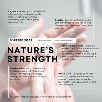 Nature’s Strength – Myrrh And Tonka Whipped Soap, 2 of 8