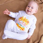 Personalised Daffodil First Easter Sleepsuit, thumbnail 2 of 3