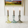 Coloured Cut Glass Candle Stick, thumbnail 7 of 8