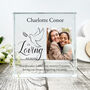 Personalised In Loving Memory Dove Photo Crystal Token, thumbnail 2 of 5