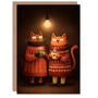 Cute Cats In Cosy Jumpers With Hot Chocolate Valentine's Day Card, thumbnail 1 of 6