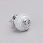 G Decor Pastel Grey White Handmade Ceramic Door Knobs, thumbnail 6 of 8