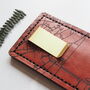Custom Road Map Card Holder With Money Clip, thumbnail 3 of 7