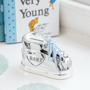 Personalised Silver Plated Babies Bootie, 3 of 3