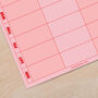 A4 Magnetic Pink And Red Weekly Planner | Fridge Magnet Planner, thumbnail 4 of 5