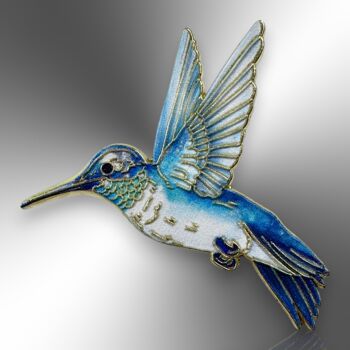 Choose Your Colour – Hummingbird Enamel Pin, 5 of 11