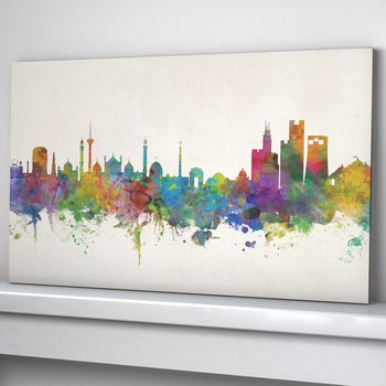 Delhi India Skyline Cityscape Art Print, 2 of 8