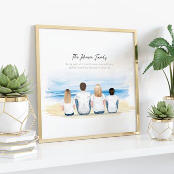 Personalised Family Print On The Beach, 3 of 12