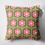Floral Retro Rectangle Soft Cushion Cover, thumbnail 8 of 12
