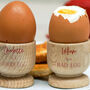 Personalised Good/Bad Egg Wooden Egg Cups, thumbnail 2 of 2