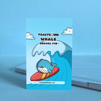 Whale Enamel Pin | Cute Pin Badges, 4 of 5