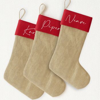 Personalised Jute Stocking, 2 of 2