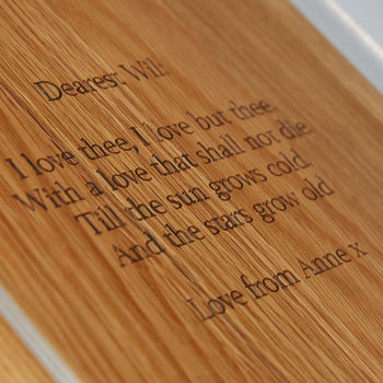 Oak A4 Picture Frame With Hidden Personalised Message, 7 of 8