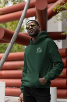 Embroidered Outline From Photo Unisex Hoodie, 11 of 12