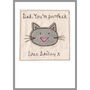 Personalised Cat Father's Day Card For Dad Or Grandad, thumbnail 4 of 12