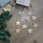 Set Of Small Wooden Tree Decorations Perfect For Mini Tree, thumbnail 1 of 7