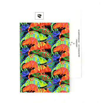 Camouflage Of Chameleons Print Postcard, 4 of 7