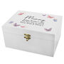 Mummy White Wooden Butterfly Keepsake Box Gift, thumbnail 3 of 4