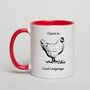 Fluent In Fowl Language Chicken Mug, thumbnail 2 of 2