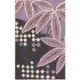 Japanese Leaf Purple Pattern Print, thumbnail 3 of 3
