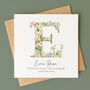 Personalised Botanical Christening Card, thumbnail 1 of 6