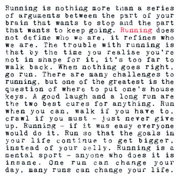 Running Quotes Ceramic Coaster Gift, 2 of 7