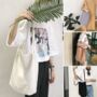 Linen Pastel Tote Bag, School Bag, thumbnail 1 of 11