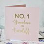 No.One Nanny Location Gold Foil Card, thumbnail 3 of 4