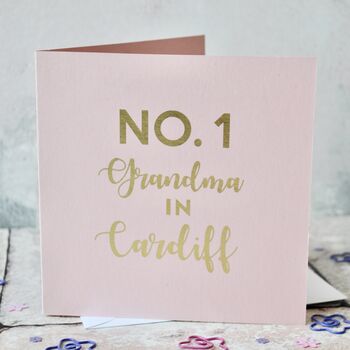 No.One Nanny Location Gold Foil Card, 3 of 4