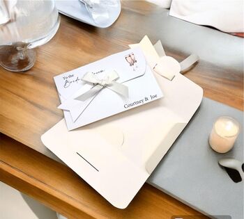 Personalised Wedding Gift Wallet, Money Or Voucher Envelope, 4 of 5