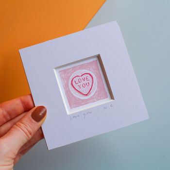 Love Hearts Mini Art Print, 3 of 8