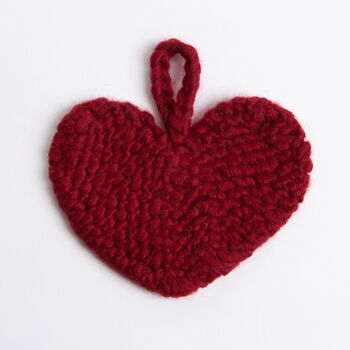 Heart Garland Easy Knitting Kit Valentines, 5 of 11