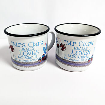 Personalised 'Mr' And 'Mrs' Love Mugs, 9 of 12